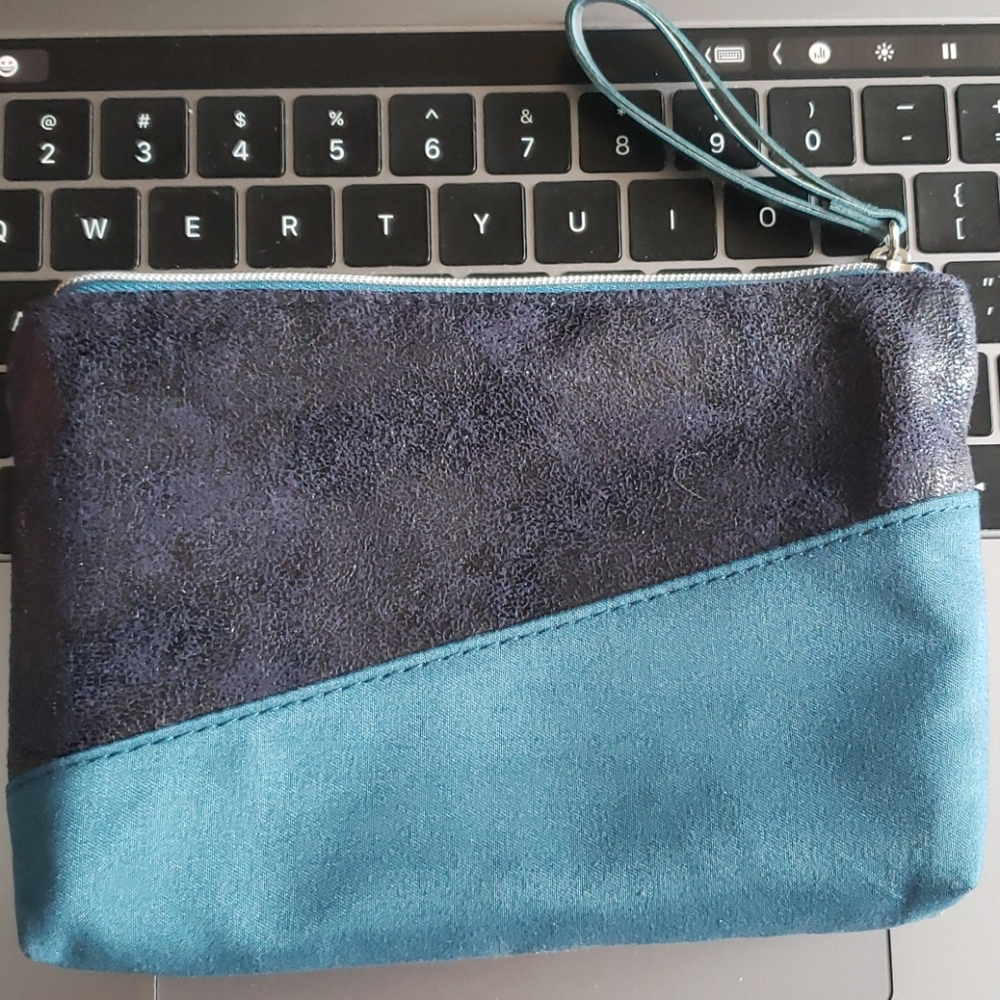Blue Mini Travel Makeup Bag